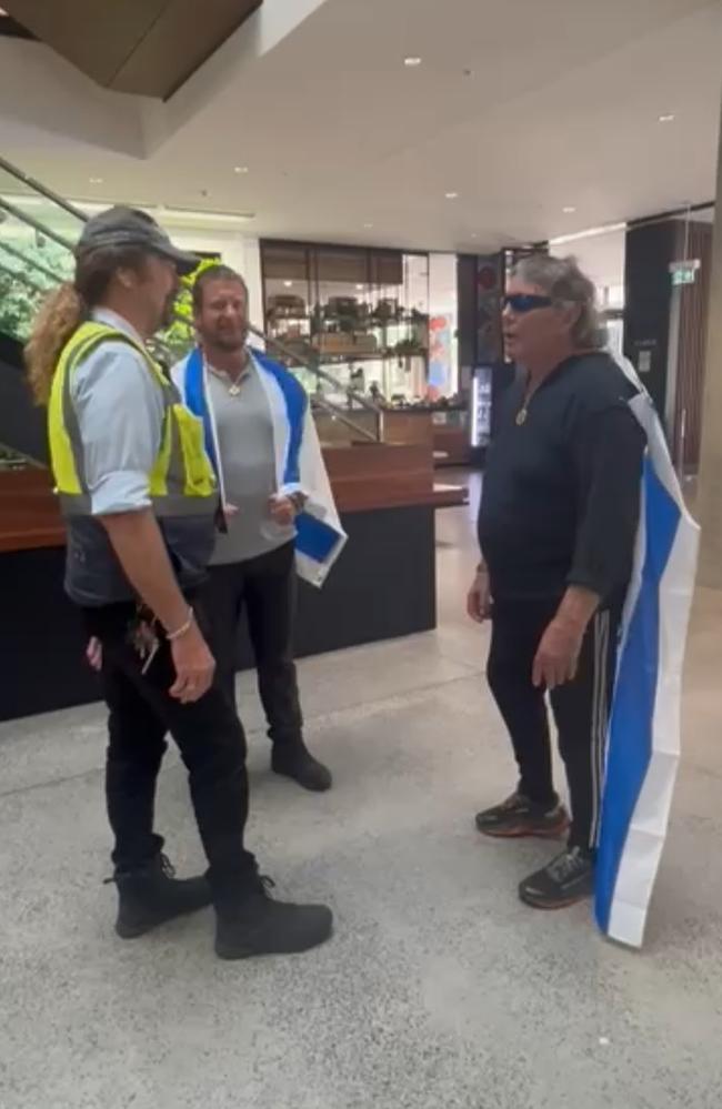 Barrister Peter Lavac is turned away after attempting to meet with University of Sydney Vice-Chancellor Mark Scott. Picture: Supplied