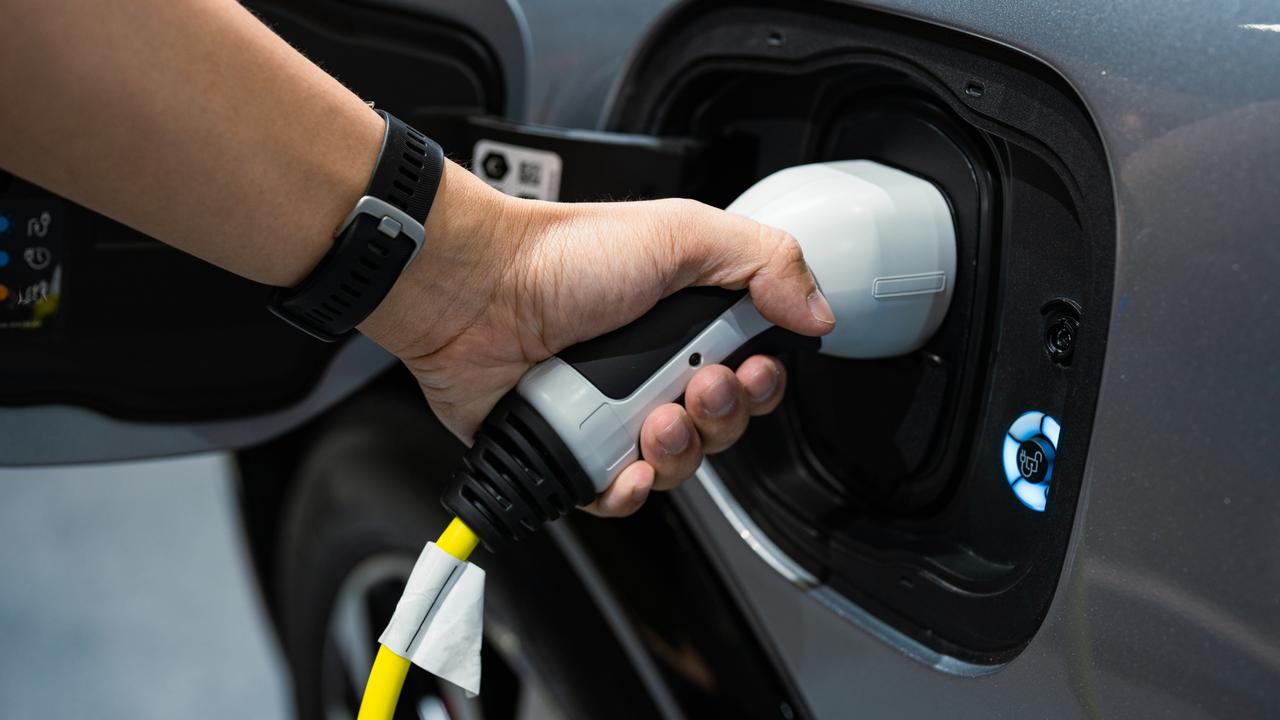 With more electric cars hitting Queensland roads, first responders have issued a warning to motorists regarding the risks and myths in car crashes. Picture: Getty Images