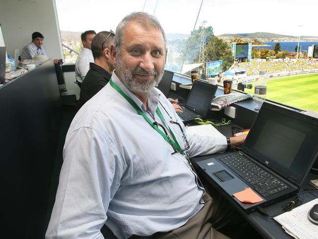 Mike Coward at the second Test Australia versus Sri Lanka at Bellerive Oval.