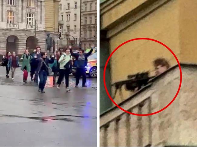 Tourist films moment uni shooter opened fire