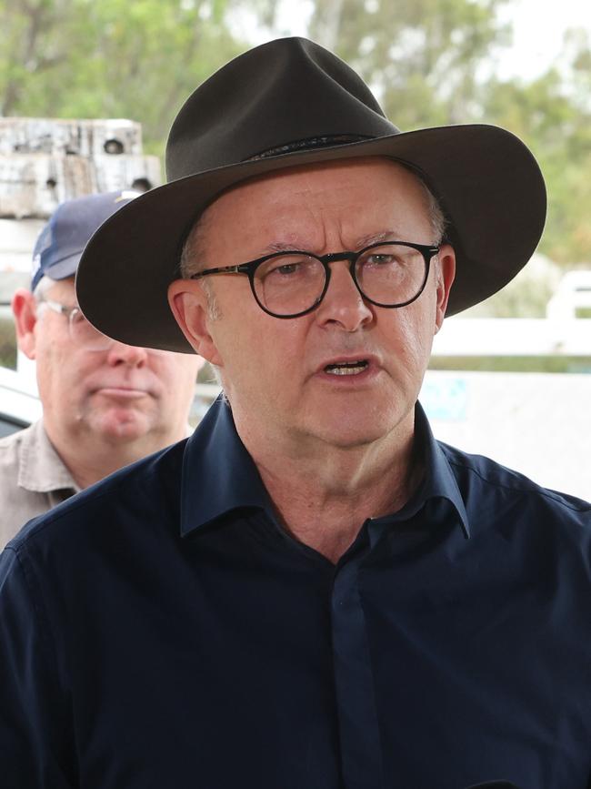 Prime Minister Anthony Albanese in Rockhampton yesterday. Picture: Annette Dew