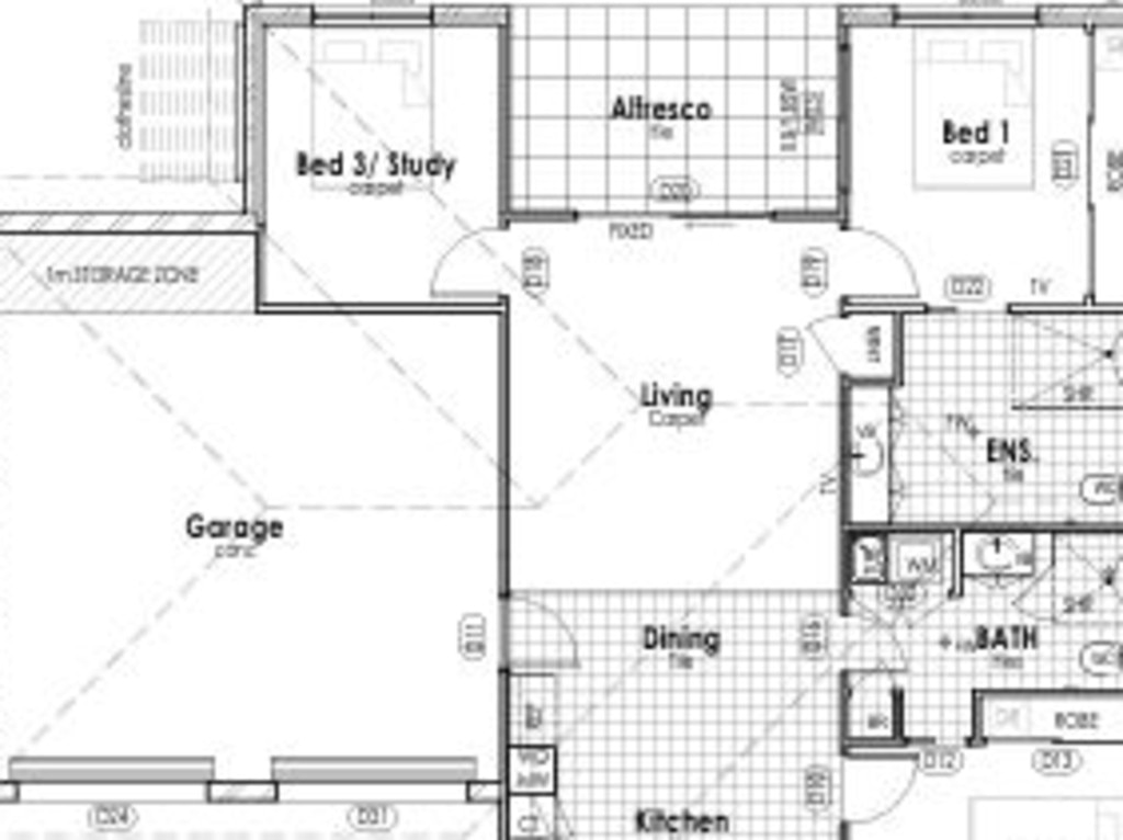 The village had a variety of housing options from duplexes to three-bedroom houses. Photo: Contributed.