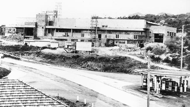 The Top Dog building under construction c1949. Picture Ted Hood, Northern Beaches Library