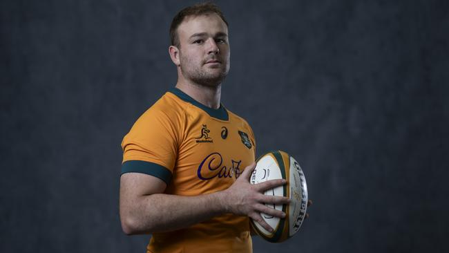 Harry Wilson poses ahead of being named Wallabies captain during The Rugby Championship. Picture: Getty Images