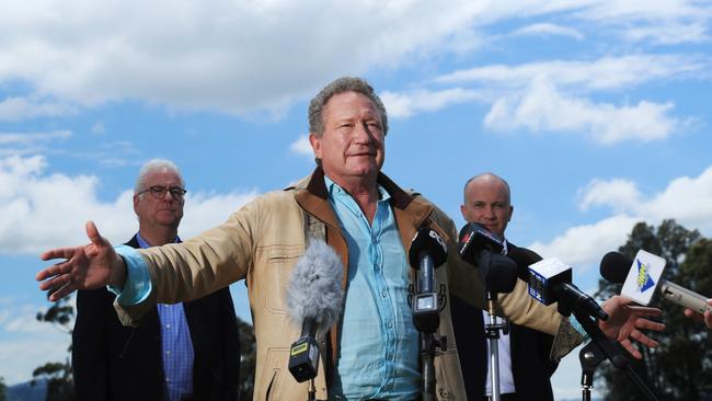 Twiggy Forrest at Liddell Power Station where AGL, Fortescue are to explore green hydrogen for Hunter energy hub. Picture: John Feder/The Australian.