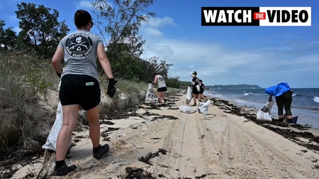 Sea Shepherd and Queensland Parks and Wildlife clean up Moreton Island