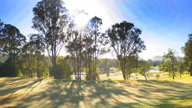 The golf course at Kooralbyn Resort.