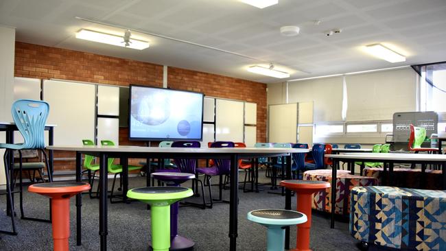 A new-look classroom set-up for Year 7 students at the school. Picture: Dubbo College South Campus