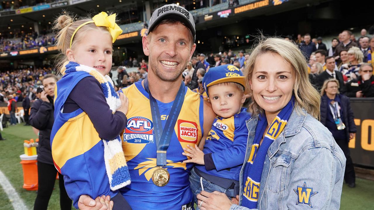 Former West Coast Eagles AFL stars Josh Kennedy, Mark Le Cras