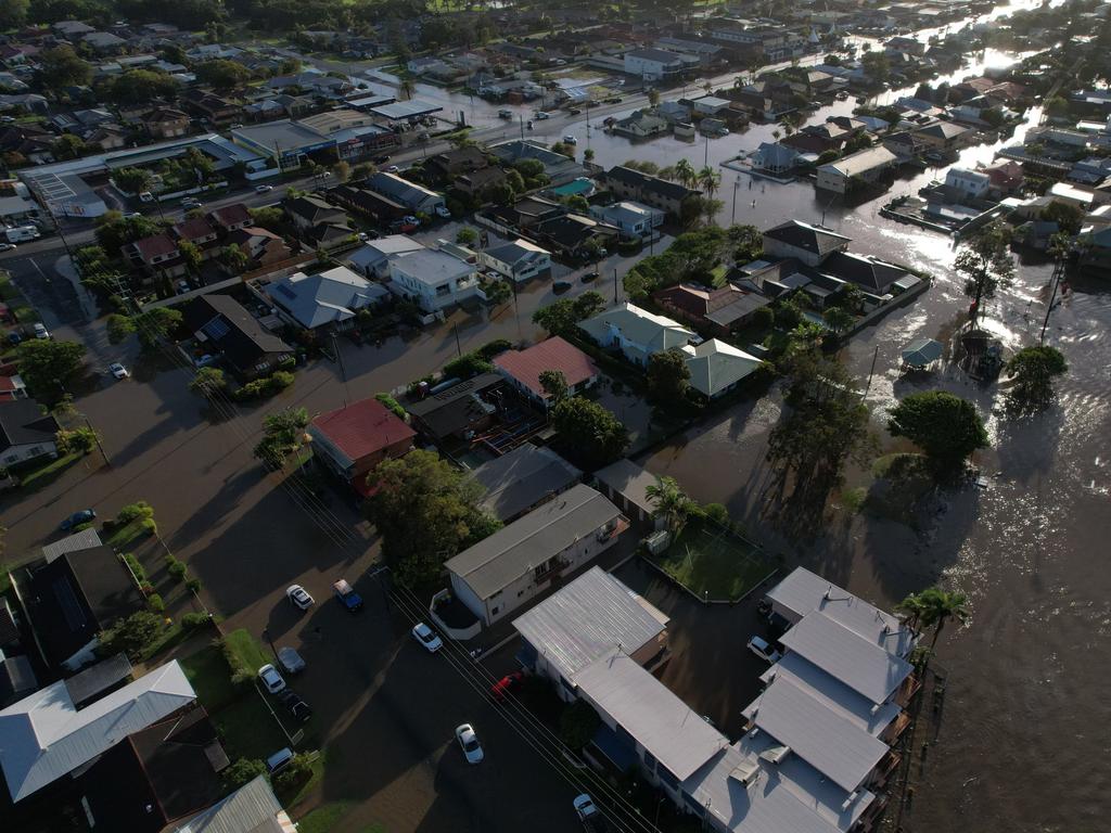 Ballina residents have been told by the NSW SES it is too late to leave. Picture: NCA NewsWire /Danielle Smith