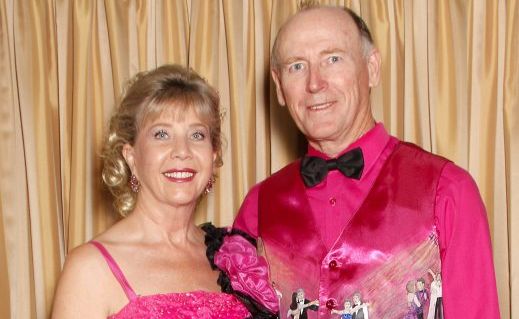 Up from Brisbane for the April Showers Ball at the Civic Centre, Maree Campbell and Neville Westlake create a stunning spectacle in hand-made costumes. Photo: Simon Young / NewsMail. Picture: Simon Young BUN130413APR2