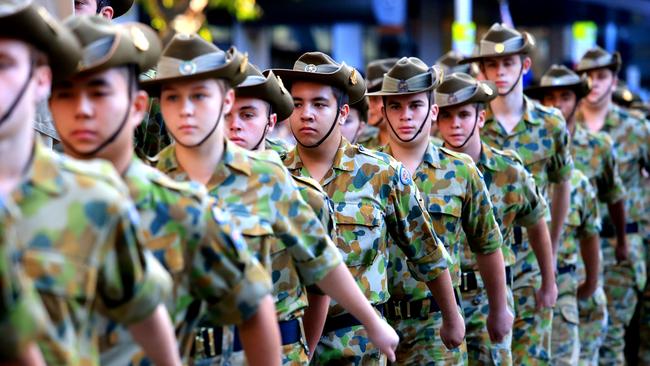 The ANZAC DAY march will be different in 2018. Picture: Adam Taylor