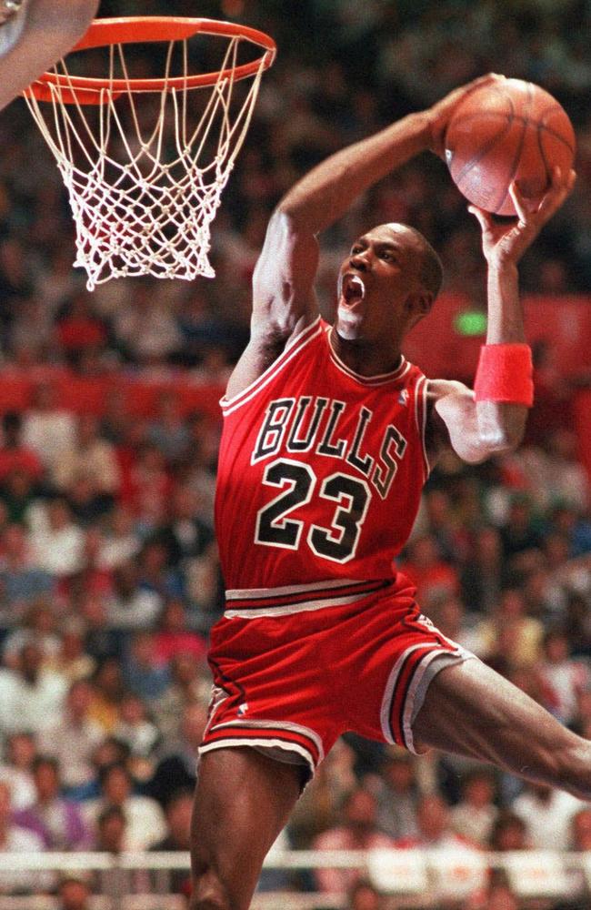 His Airness in full flight.