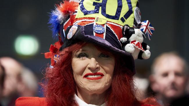 A pro-Brexit supporter at a rally in London … despite the groundswell in favour of leaving the EU, experts fear an isolated Britain will severely damage the education sector.