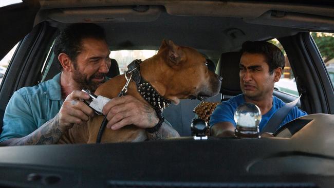 Dave Bautista and Kumail Nanjiani star together in Stuber. Picture: Fox Films