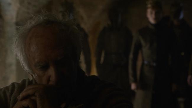 King Tommen, where he belongs — slightly out of focus.