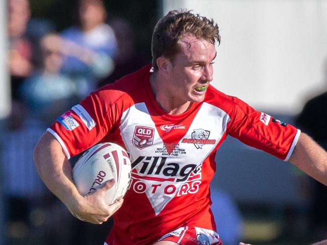 James Flack in the BRL Grand Final between Wynnum and Redcliffe at Bishop Park, Nundah, Saturday, September 15, 2018 (AAP Image/Richard Walker)