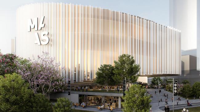 An artist’s impression of how the new Powerhouse museum will look in Parramatta.