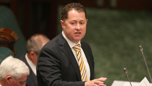 Jack Snelling (Minister for Health and Ageing, South Australia). Question Time in the Lower House, Parliament House, Adelaide. 27/10/15 Picture: Stephen Laffer