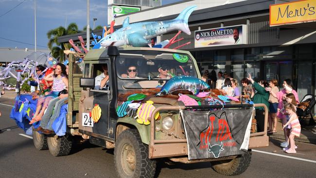 Mount Fox State School. Photographs from the Maraka Festival Street Parade around the Ingham central business district on Saturday. In an ‘Under the Sea’-themed celebration of all things Hinchinbrook, school students, community organisations, emergency responders and contestants vying for the prized Queen and Princess titles paraded around Rotary Park in the centre of the town. Picture: Cameron Bates