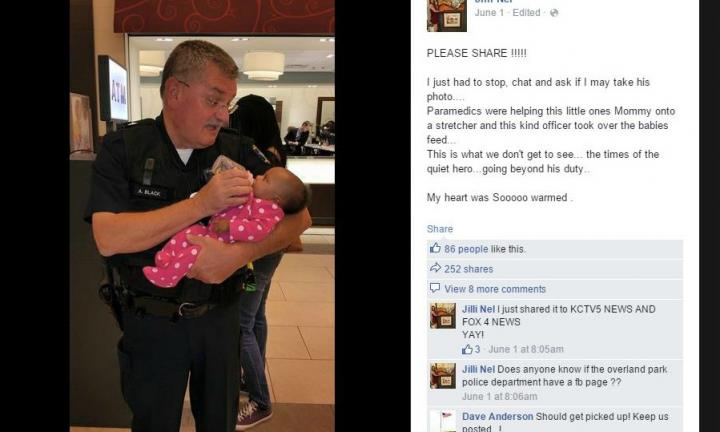 A photo of another man holding a stranger's baby goes viral – why? | Kidspot