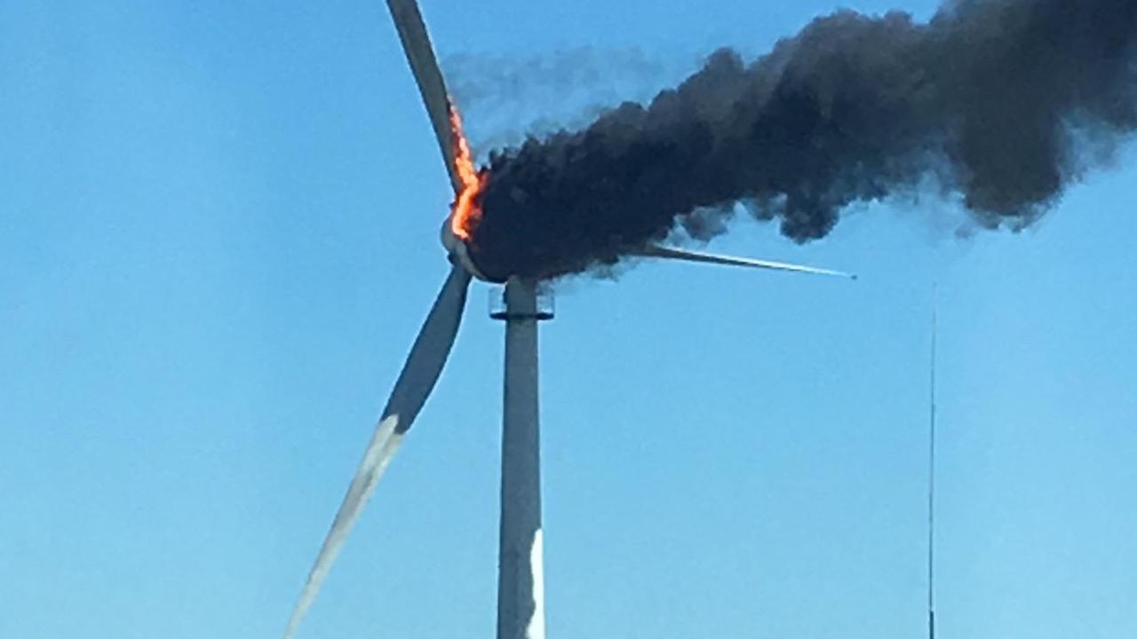 Wind turbine fire failure
