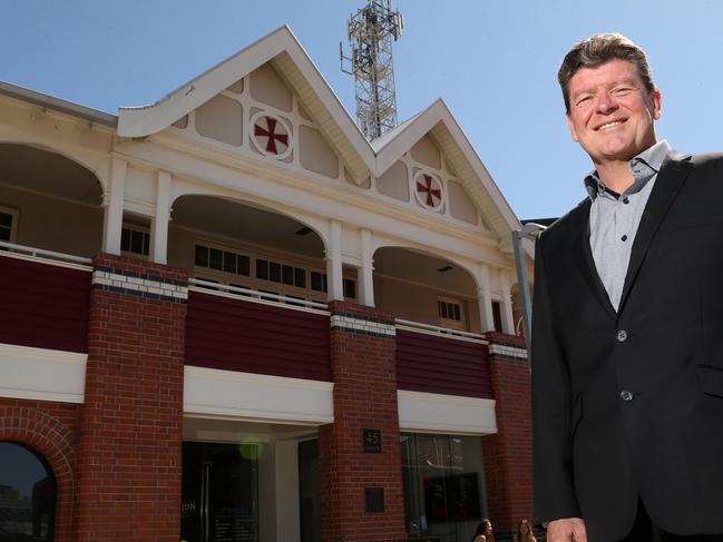 Chairman of the Commitee of Southport John Howe, is also owns the old Ambulance buiding in Southport that has been renovated into office space. Picture by Scott Fletcher