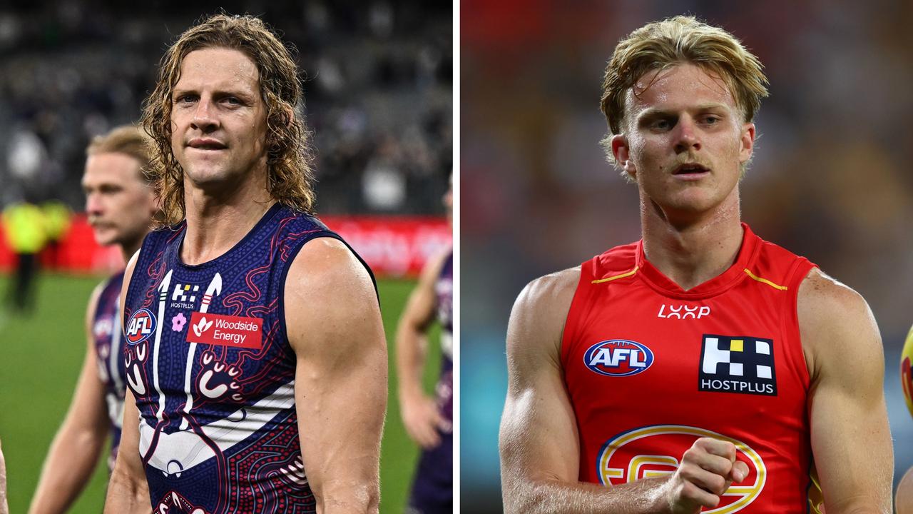 Nat Fyfe and Bodhi Uwland front the AFL Tribunal on Tuesday night.