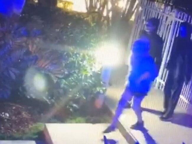 A screenshot from a video released by Queensland Police in the search for missing Gold Coast girl Laine-Ella Hyland.  It's the last  confirmed sighting of the 11-year-old. An amber alert remains active.