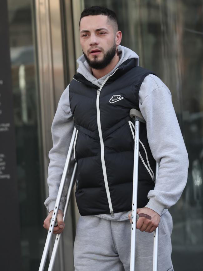 Ibrahim Al-Sayah pleaded guilty to one charge of using a loaded firearm in a public place at the County Court of Victoria on Wednesday. Picture: David Crosling