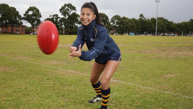 Mai Nguyen from the GWS Giants. Photo: Tim Clapin