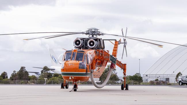 Firefighting helicopters have been grounded following a crash in Victoria. Picture: AAP