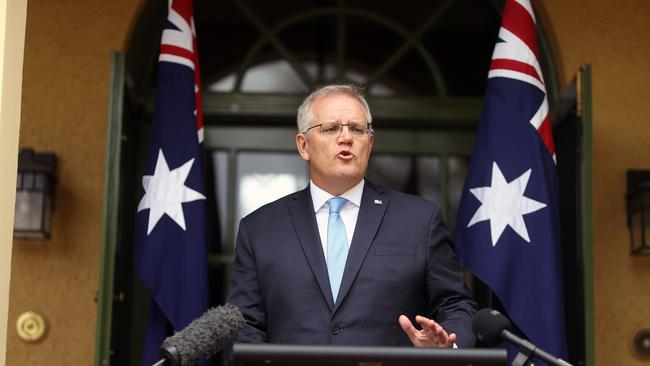 Prime Minister Scott Morrison in Canberra.Picture: NCA NewsWire / Gary Ramage