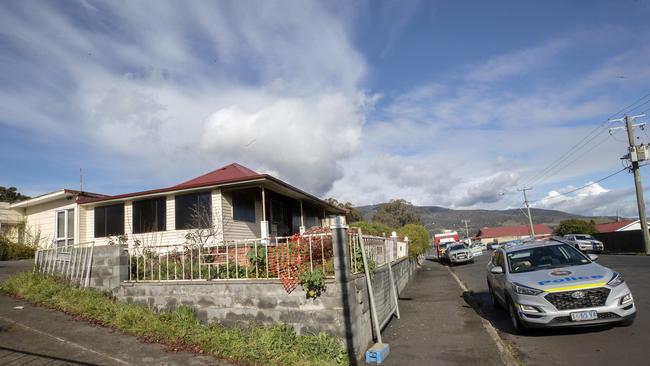 Three vacant houses hit by arson at Old Main Road,  Bridgewater. Picture Chris Kidd