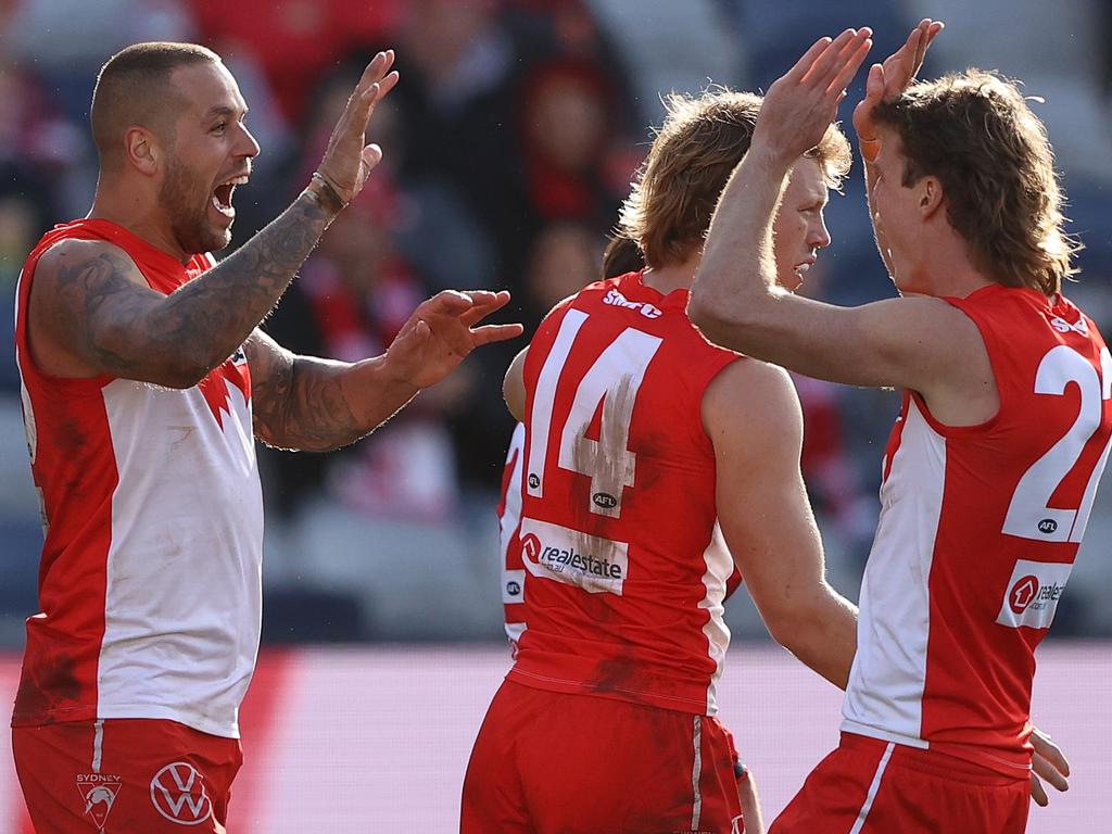 The Swans have now won four of their last five in Geelong. Picture: Getty Images