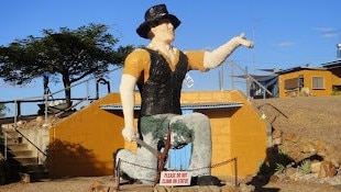 The Big Miner at Rubyvale.