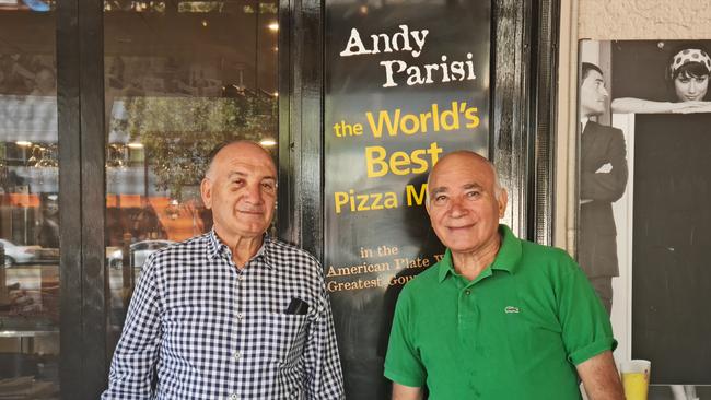 Owners of La Trattoria pizza, Andrea and Natale Parisi were crowned Adelaide CBD's best pizza. Photo: Lucy Rutherford