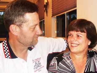 Malcolm Kamp and his wife Merrilyn share a joke in their younger days. Photo: Supplied