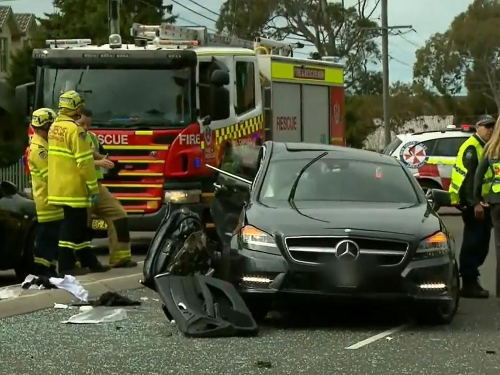 Gai Vieira's Mercedes in Cronulla on September 5, 2018. Picture: 9 News