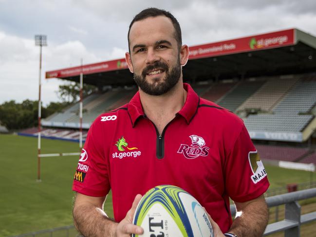 Queensland Reds signing Jono Lance. Photo by QRU/Brendan Hertel.