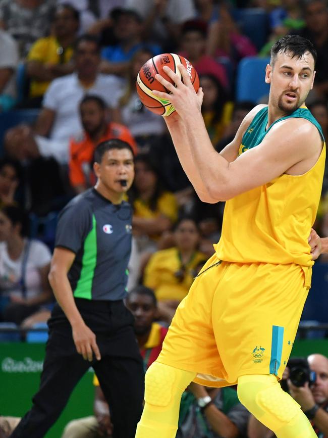 Andrew Bogut during the Rio 2016 Olympic Games. .