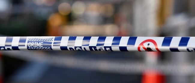 NSW police tape. Picture: Joel Carrett.