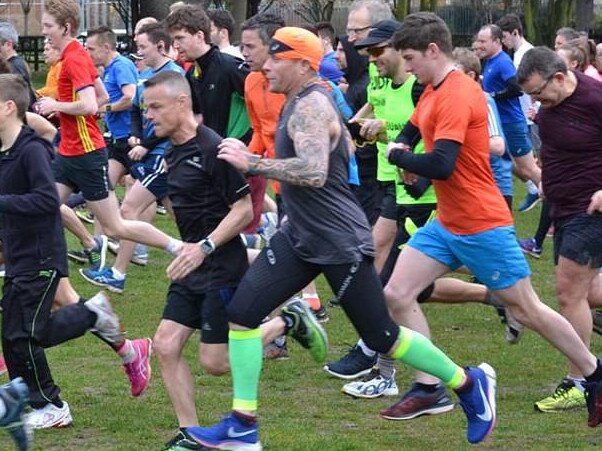 Keith Flint taking part in the Chelmsford 5k run. Picture: Facebook/Chelmsford Central Park run