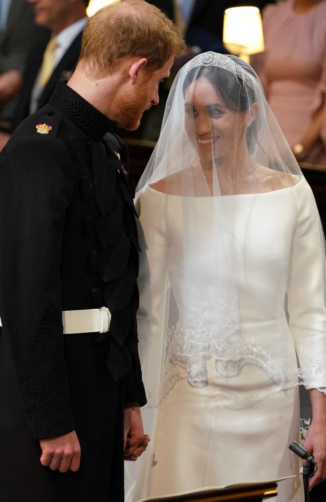 Harry and Meghan married at St George’s Chapel in Windsor Castle. Picture: Dominic Lipinski/AFP