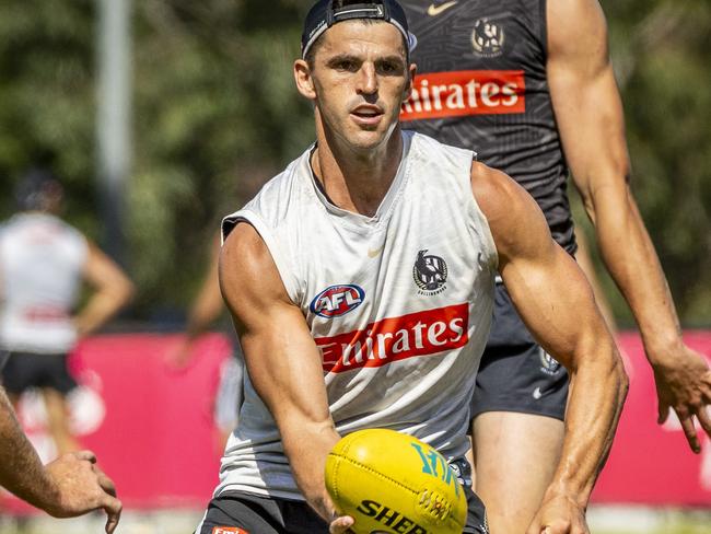 Collingwood Training. Scott Pendlebury. Picture: Jake Nowakowski