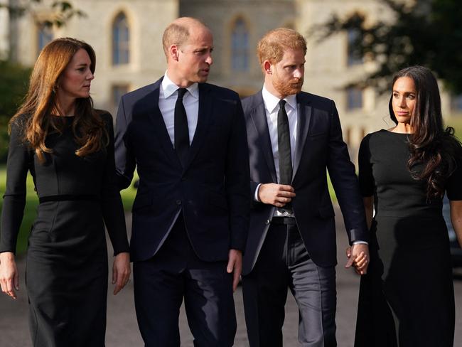 Prince Harry remains estranged from brother, Prince William. In an interview with the BBC he said some family members will “never forgive” him. Picture: AFP