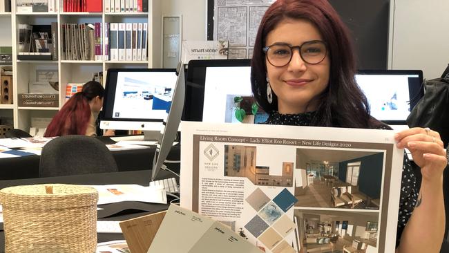 TAFE Queensland Diploma of Interior Design student, Brittany Dain. Photo: Supplied