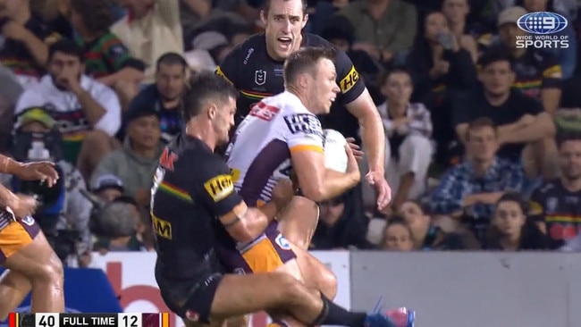 Nathan Cleary high tackle against the Broncos