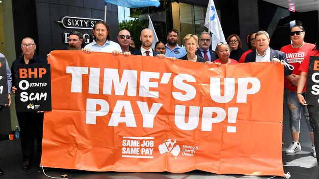 BHP faces off with unions as $40,000 payrises on cards in landmark case