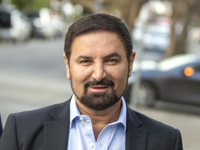 11-07-2022 - High profile property developer Jean Nassif leaving Burwood Local Court after  serious assault allegations are dismissed because alleged victim Nisserine Nassif, his wife, is in Lebanon. Picture: Liam Mendes / The Australian